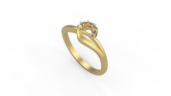 minimalista squillare 381 oro gioiello gioielleria argento minimo luce 1 4grams solitario diamanti amore stampabile nozze anelli 3d print model - Mito3D