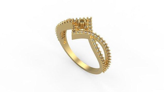 minimalist ring 445 gold jewel jewellry silver minimal light 1 4grams solitaire diamonds love printable wedding jewelry rings 3d print model - Mito3D