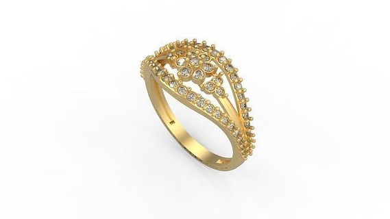 minimalist ring 448 gold jewel jewellry silver minimal light 1 4grams solitaire diamonds love printable wedding jewelry rings 3d print model - Mito3D