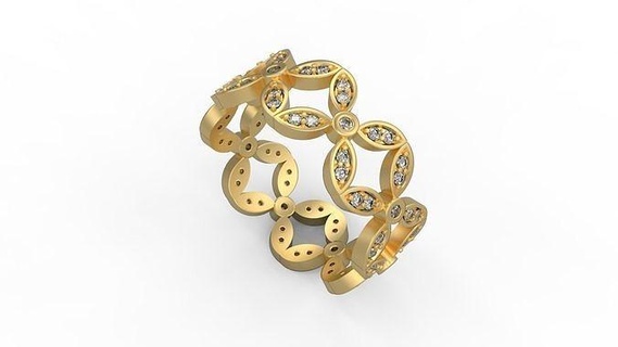 minimalista anillo 526 oro plata mínimo ligero 1 4grams solitario diamantes imprimible joyería joya anillos 3d print model - Mito3D