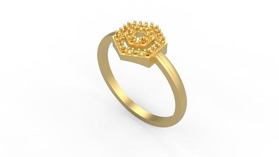 minimalist ring 594 minimal light 1 4grams solitaire diamonds love printable gold jewelry rings 3d print model - Mito3D