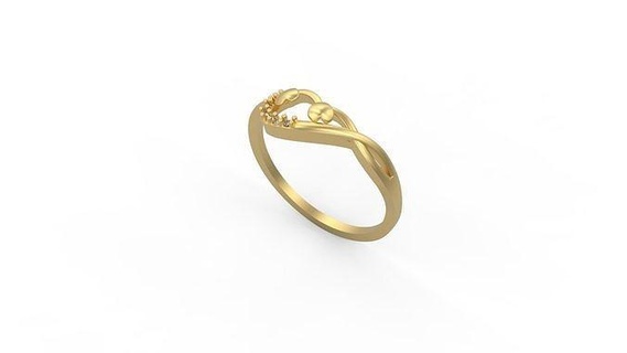 minimalista anillo 71 oro joya joyería plata mínimo ligero 1 4grams solitario diamantes amor imprimible Boda anillos 3d print model - Mito3D