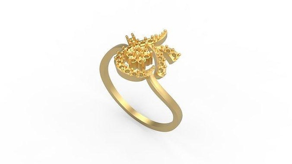 minimalista anillo 773 mínimo ligero 1 4grams solitario diamantes amor imprimible Boda joyería joya anillos 3d print model - Mito3D