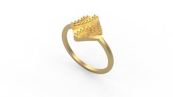 minimalista anillo 816 mínimo ligero 1 4grams solitario diamantes amor imprimible Boda joyería joya anillos 3d print model - Mito3D