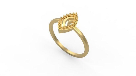 minimalista squillare 897 minimo luce 1 4grams solitario diamanti amore stampabile nozze gioielleria anelli 3d print model - Mito3D