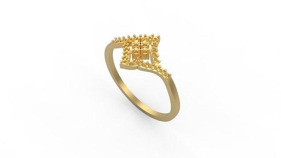 minimalist ring 901 minimal light 1 4grams solitaire diamonds love printable wedding jewelry rings 3d print model - Mito3D