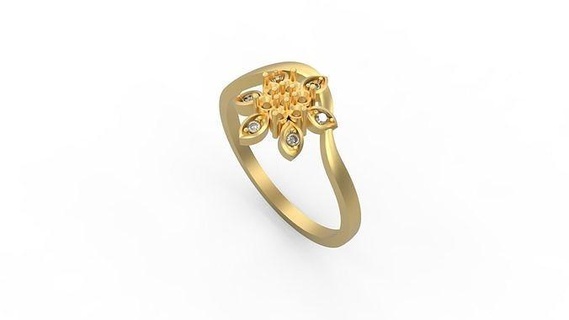 minimalist yüzük 906 az ışık 1 4grams Solitaire elmaslar Aşk yazdırılabilir düğün takı yüzükler 3d print model - Mito3D