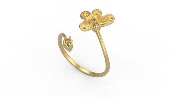 minimalist ring 974 minimal light 1 4grams solitaire diamonds love printable wedding jewelry rings 3d print model - Mito3D