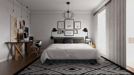 minimalista Projeto design interiores casa 3d print model - Mito3D