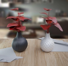 minimalista vasi decorativo mueble impressione modelo casa arredamento 3d print model - Mito3D