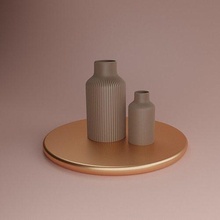 minimalistisch flasche vase simpel elegant dekor dekoration dekorationen zuhause haus innere design architektur komposition harmonie 3d print model - Mito3D