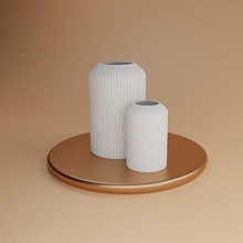 minimalistic cylinder vase simplistic elegant decor decoration decorations interior design architecture composition harmony house 3d print model - Mito3D