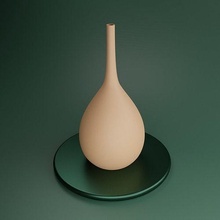 minimalistisch Hals Vase simpel elegant Dekor Dekoration Dekorationen Innere Design Architektur Komposition Harmonie Kunst Haus 3d print model - Mito3D