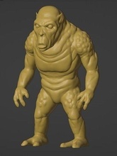 serviteur porte terreur horreur démon jouets statue soutenir réplique jeux 3d print model - Mito3D
