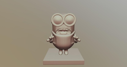 lacaio desenho animado personagem 3dmodel asseclas popular desprezível arte varreduras réplicas 3d print model - Mito3D