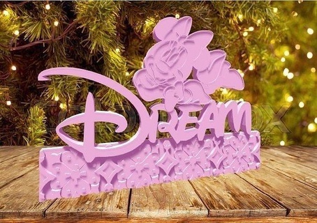 Minnie Traum Maus Disney Dekoration Dekoracion Haus Dekor 3d print model - Mito3D