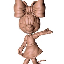 minnie mouse 3d print mickey walt disney cartoons disneyland printable statue miniature scrooge mcduck pluto donald dale chip roquefort games toys 3d print model - Mito3D