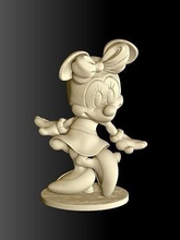 Minnie Maus 3d drucken mickey Walzer Disney Disneyland druckbar Statue Miniatur scrooge mcduck Pluto Donald Tal Chip Roquefort Spiele Spielzeuge 3d print model - Mito3D