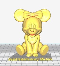 minnie ratón bebé minnie mouse mouse bebe disneyminnie bebedisney minniemousebabystl juegos juguetes 3d print model - Mito3D
