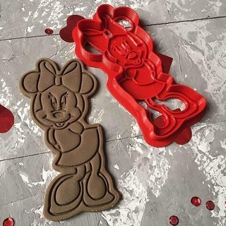 minnie mouse cookie cutter 3d print model disney cookiecutter games toys house kitchen dining cookiestamp cake food cutting nickelodeon kids play decoration 3d print model - Mito3D