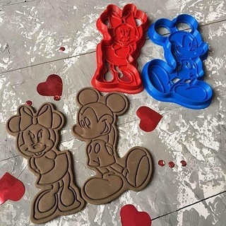 Minnie fare micky kurabiye kesici 3d Yazdır model kalıbı oyunlar oyuncaklar ev mutfak yemek Cookiestamp kek Gıda kesme Nickelodeon çocuklar Oyna dekorasyon Disney 3d print model - Mito3D
