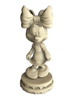 Minnie fare ayy 3d Yazdır montaj model Mickey vals Disney çizgi filmler Disneyland yazdırılabilir heykel minyatür hasis Mcduck Plüton Donald Dale yonga rokfor oyunlar oyuncaklar 3d print model - Mito3D