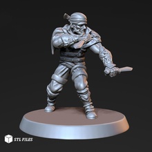 bandit thief dungeons dragons 3d printable model dnd tabletop figurine toy minotaur creature monster 3dprint print collection brawlhalla boardgame games toys board 3d print model - Mito3D