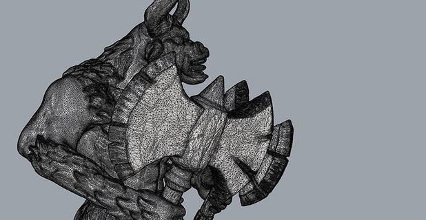 Minotaur half man bull hayvan karakterler oyun yazdırılabilir heykel dekoratif cin büyücü örgü elektronik yarım adam Boğa hobi kendin yap mekanik parçalar 3d print model - Mito3D