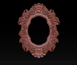 mirror classical carved frame 3d reliefs cnc routers machine stl model printed wood 3dskymodel file router ornament artcam house furniture machining fashion glasses 3d print model - Mito3D