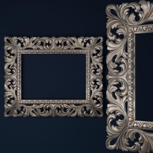 specchio telaio cnc 3d arredamento stampa artcam sollievo lavorazione ornamento architettura stampabile intaglio sterlina petergof classico argento tradizionale casa 3d print model - Mito3D
