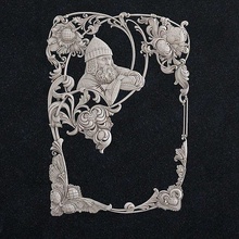 specchio immagine telaio 2 copertina guaina taccuino libro passaporto arredamento gioielleria barocco vittoriano ornamento antico parete lusso arte sculture 3d print model - Mito3D