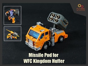 míssil vagem transformadores wfc reino huffer jogos brinquedos 3d print model - Mito3D