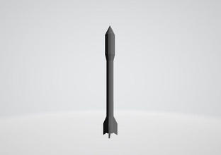 Rakete Militär Waffe ballistisch Krieg schießen Gewehr Spiel Verteidigung Spiele Spielzeuge Zubehör 3d print model - Mito3D