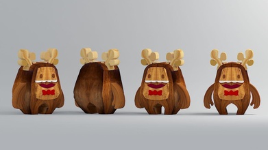 el señor carol juegos-juguetes desafío de moda juguete madera modelo carácter juegos los juguetes 3d print model - Mito3D