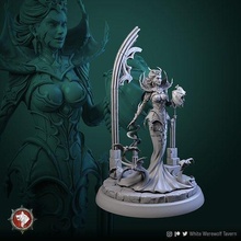 mistress blood 75mm 32mm pre-supported vampire figurine scary sculpture bat creature undead dark vampiress female diorama dnd presupported wargame pathfinder dndcreature monster toy fantasy games toys board 3d print model - Mito3D