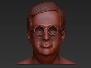 mitch mcconnell head american stl face politician 3dprint 3dprintable art sculptures 3d print model - Mito3D