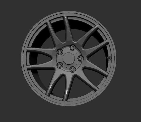 mitsubishi lanceiro evolução ix estoque oem aros 3d impressão modelo lanevo pronto roda diecast hotwheels evo 9 passatempo faça automotivo 3D print model - Mito3D
