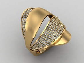 mezcla mujer anillos 3dm archivos máquina Listo 14 joyería joya anillo banda Boda oro diamante Moda abultar colección solitario compromiso 3d print model - Mito3D