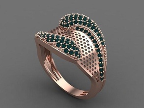 mezcla mujer anillos 3dm archivos máquina Listo 24 joyería joya anillo banda Boda oro diamante Moda abultar colección solitario compromiso 3d print model - Mito3D