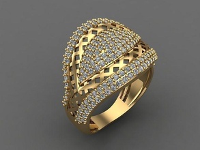 mezcla mujer anillos 3dm archivos máquina Listo 32 joyería joya anillo banda Boda oro diamante Moda abultar colección solitario compromiso 3d print model - Mito3D