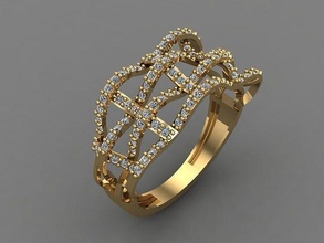 mezcla mujer anillos 3dm archivos máquina Listo 35 joyería joya anillo banda Boda oro diamante Moda abultar colección solitario compromiso 3d print model - Mito3D