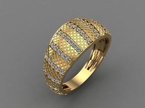 mezcla mujer anillos 3dm archivos máquina Listo 37 joyería joya anillo banda Boda oro diamante Moda abultar colección solitario compromiso 3d print model - Mito3D