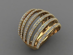 mezcla mujer anillos 3dm archivos máquina Listo 40 joyería joya anillo banda Boda oro diamante Moda abultar colección solitario compromiso 3d print model - Mito3D