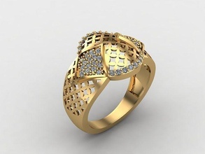 mezcla mujer anillos 3dm archivos máquina Listo 49 joyería joya anillo banda Boda oro diamante Moda abultar colección solitario compromiso 3d print model - Mito3D