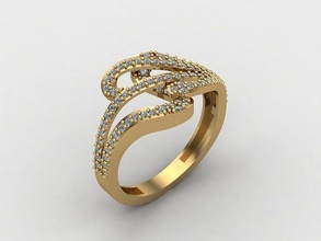mezcla mujer anillos 3dm archivos máquina Listo 57 joyería joya anillo banda Boda oro diamante Moda abultar colección solitario compromiso 3d print model - Mito3D