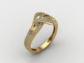 mezcla mujer anillos 3dm archivos máquina Listo 61 joyería joya anillo banda Boda oro diamante Moda abultar colección solitario compromiso 3d print model - Mito3D