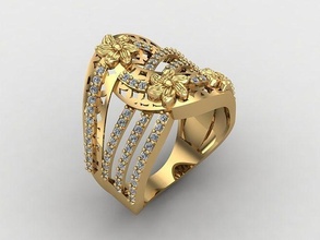 mezcla mujer anillos 3dm archivos máquina Listo 64 joyería joya anillo banda Boda oro diamante Moda abultar colección solitario compromiso 3d print model - Mito3D