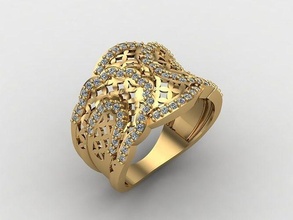 mezcla mujer anillos 3dm archivos máquina Listo 71 joyería joya anillo banda Boda oro diamante Moda abultar colección solitario compromiso 3d print model - Mito3D