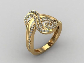 mezcla mujer anillos 3dm archivos máquina Listo 9 joyería joya anillo banda Boda oro diamante Moda abultar colección solitario compromiso 3d print model - Mito3D