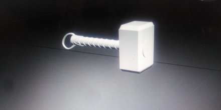 mjolnir martillo ligero tecnología moderno campeón juegos juguetes juego accesorios 3d print model - Mito3D